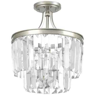 Progress Lighting Progress Light Glimmer Collection 3-light 15-1/2" Semi-flush Convertible