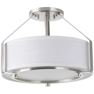Progress Lighting Ratio Collection Three-light 16" Semi-flush Mount