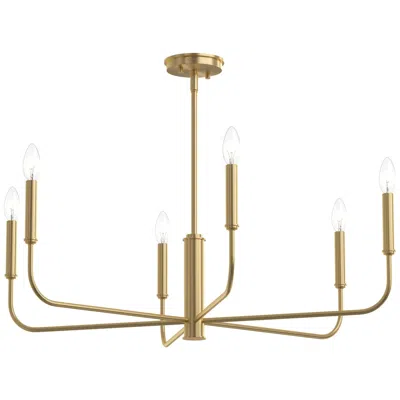 Progress Lighting Reines Six-light Large  Chandelier
