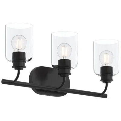 Progress Lighting Reines Three-light Bath Vanity With Clear Glass Shades