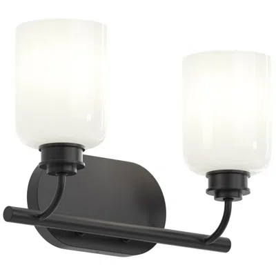 Progress Lighting Reines Two-light Bath Vanity With Opal Glass Shades