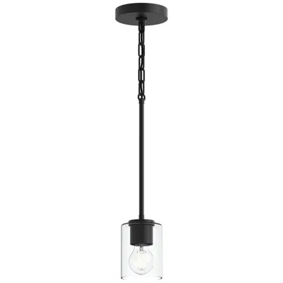 Progress Lighting Replay Collection 1-light Black Mini-pendant With Clear Glass Shade