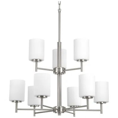 Progress Lighting Replay Collection 2-tier 9-light Chandelier Light