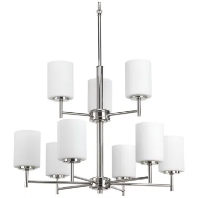 Progress Lighting Replay Collection 2-tier 9-light Chandelier Light