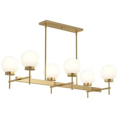 Progress Lighting Rigsby Six-light  Linear Chandelier