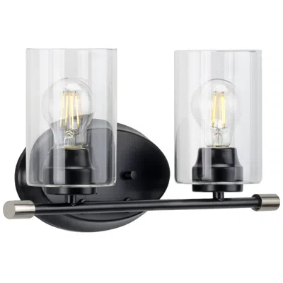Progress Lighting Riley Collection Two-light Clear Glass Modern Bath Vanity Light