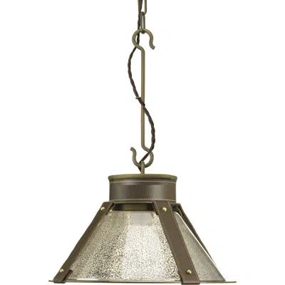 Progress Lighting Rockdance 1 - Light Single Cone Pendant In Aged Brass