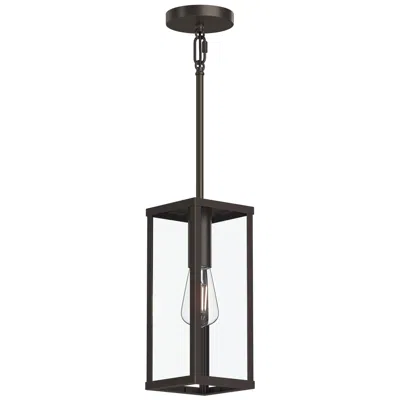 Progress Lighting Ryle One-light Outdoor Pendant Light With Clear Glass Panels