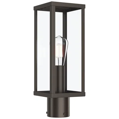 Progress Lighting Ryle One-light Post Mount Lantern With Clear Glass Panels