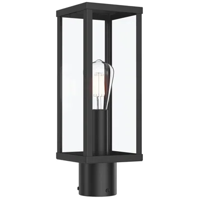 Progress Lighting Ryle One-light Post Mount Lantern With Clear Glass Panels