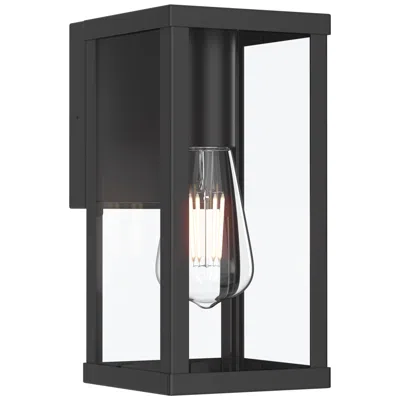 Progress Lighting Ryle One-light Small Wall Lantern With Clear Glass Panels