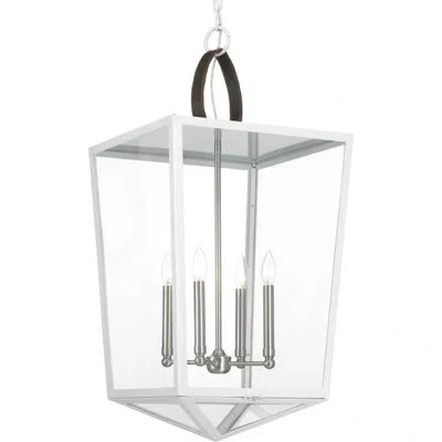 Progress Lighting Shearwater 4 - Light Single Geometric Pendant In White