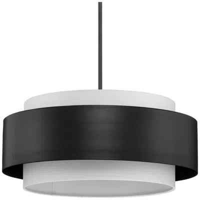 Progress Lighting Silva Collection Three-light White Linen Shade Pendant