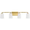 Progress Lighting Spenser Collection Four-light Industrial Vanity Light