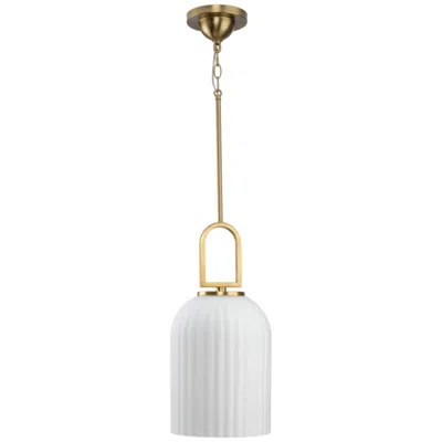 Progress Lighting Stanza Collection One-light Pendant Light In White
