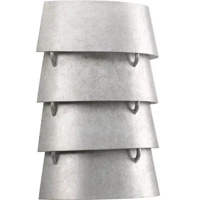 Progress Lighting Surfrider 2 - Light Dimmable Flush Mounted Sconce In Silver