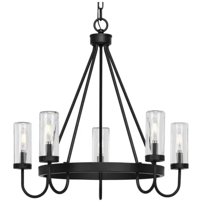 Progress Lighting Swansea Collection Five-light 24" Round Outdoor Chandelier