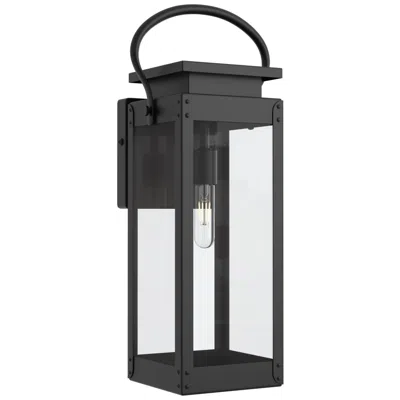 Progress Lighting Union Square Collection One-light Large Wall-lantern In Black