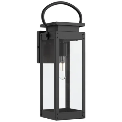 Progress Lighting Union Square Collection One-light Medium Wall-lantern In Black