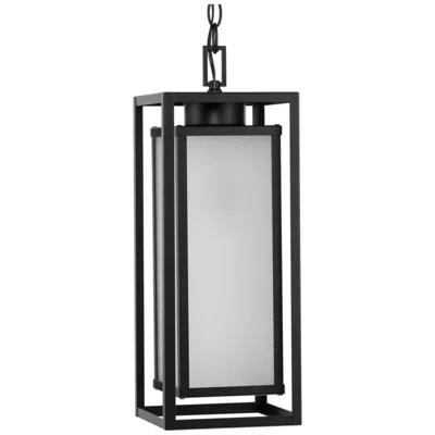 Progress Lighting Unison Collection One-light Etched Seeded Glass Hanging Lantern