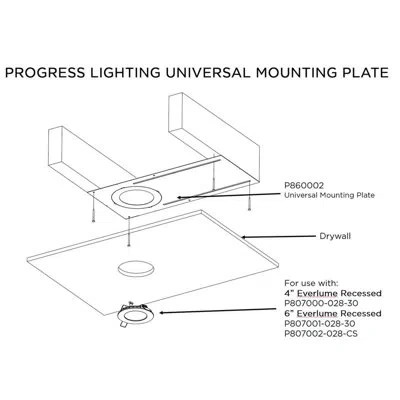 Progress Lighting Universal Mounting Plate Accessory