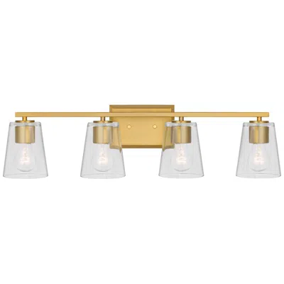 Progress Lighting Vertex Collection Four-light Clear Glass Contemporary Bath Light