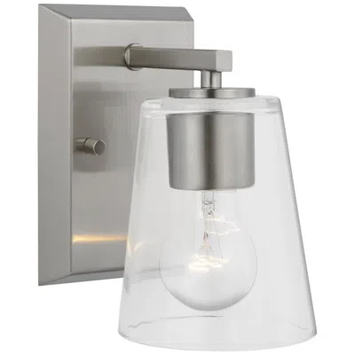 Progress Lighting Vertex Collection One-light Clear Glass Contemporary Bath Light