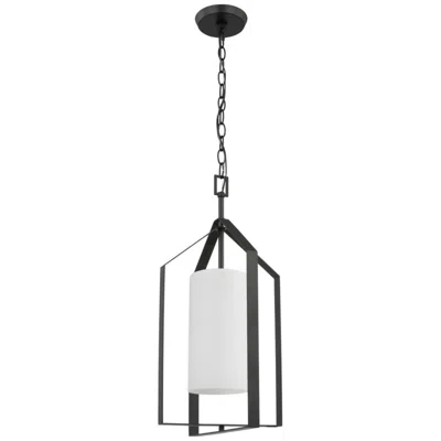 Progress Lighting Vertex Collection One-light Etched White Foyer Light