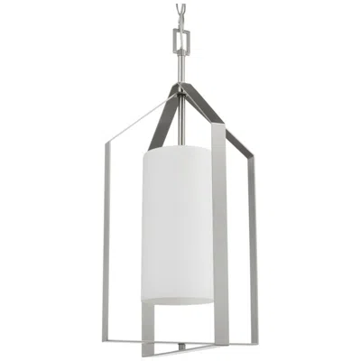 Progress Lighting Vertex Collection One-light Etched White Foyer Light