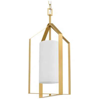 Progress Lighting Vertex Collection One-light Etched White Foyer Light