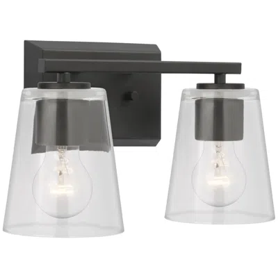 Progress Lighting Vertex Collection Two-light Clear Glass Contemporary Bath Light