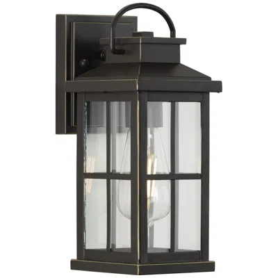 Progress Lighting Williamston Collection One-light Clear Glass Small Outdoor Wall Lantern In Black