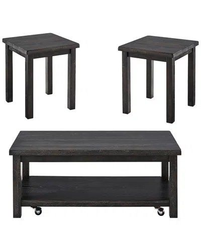 Progressive Furniture 3 Pack Cocktail Table & End Tables