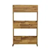 Progressive Furniture 3 Tier Planter, Natural