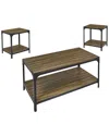 Progressive Furniture 3pc Cocktail Table & End Tables Set