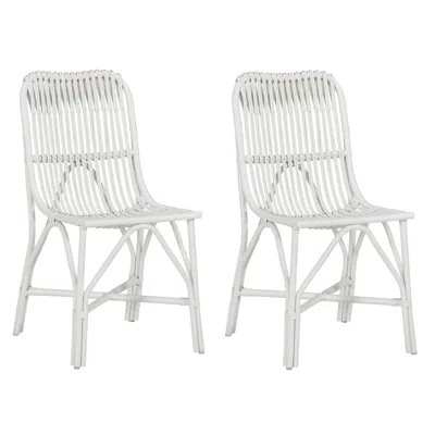 Progressive Furniture Accent Dining Chair 2/ctn White, White In Brown