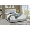 Progressive Furniture All-in-one Upholstered King Bed, Glacier Gray