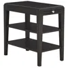 Progressive Furniture Chairsides Iii Transitional Chairside Table Espresso In Black