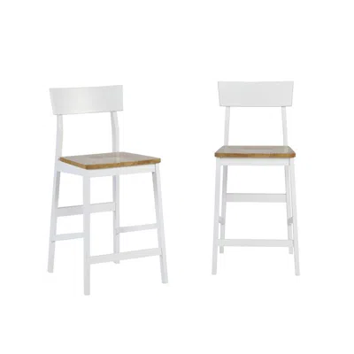 Progressive Furniture Counter Chair, Set Of 2 In White
