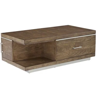 Progressive Furniture Downtown Transitional Cocktail Table Toffee