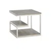 Progressive Furniture End Table, Gray/natural
