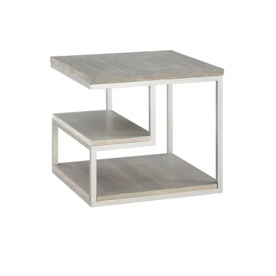 Progressive Furniture End Table, Gray/natural