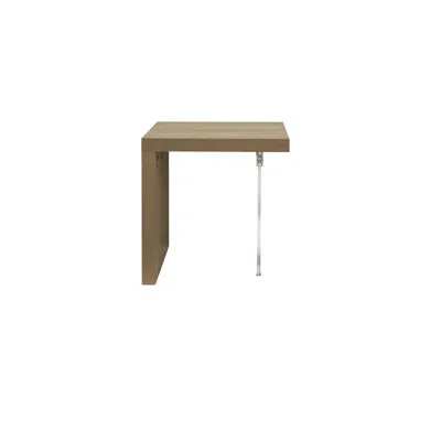Progressive Furniture End Table, Sandstone/acrylic In Brown