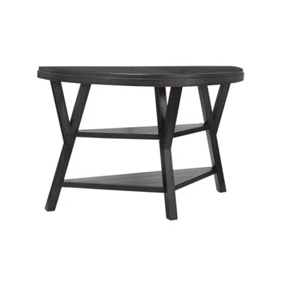 Progressive Furniture Market Street West Transitional Sofa/console Table Black Pepper