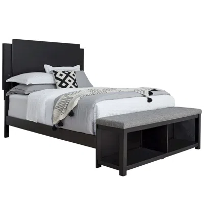 Progressive Furniture Queen Complete Bed, Black