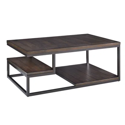 Progressive Furniture Rectangular Cocktail, Brown