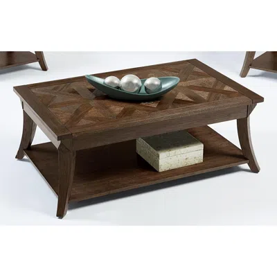 Progressive Furniture Rectangular Cocktail Table In Brown
