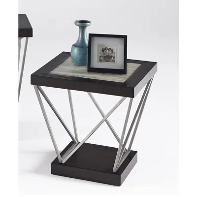 Progressive Furniture Rectangular End Table In Brown