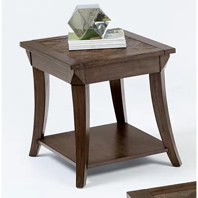 Progressive Furniture Rectangular End Table In Brown