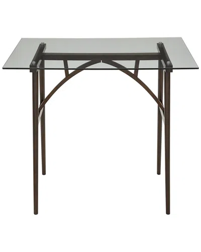 Progressive Furniture Rectangular Glass Dining Table In Black